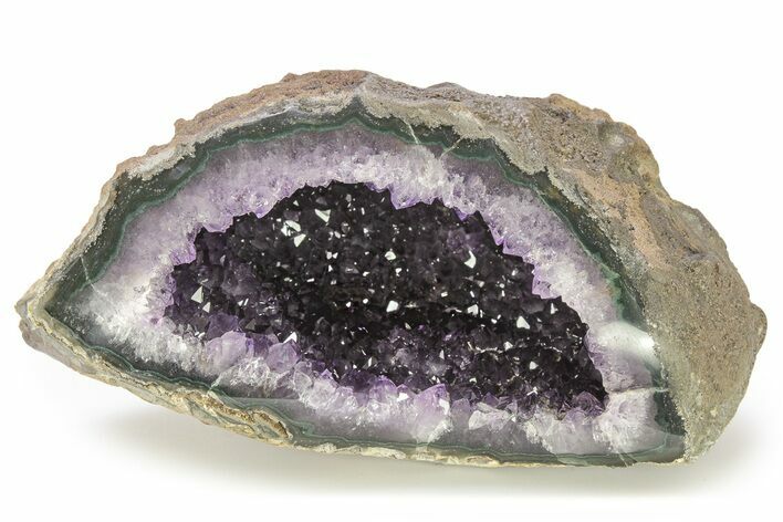 Dark Purple Amethyst Geode - Uruguay #275660